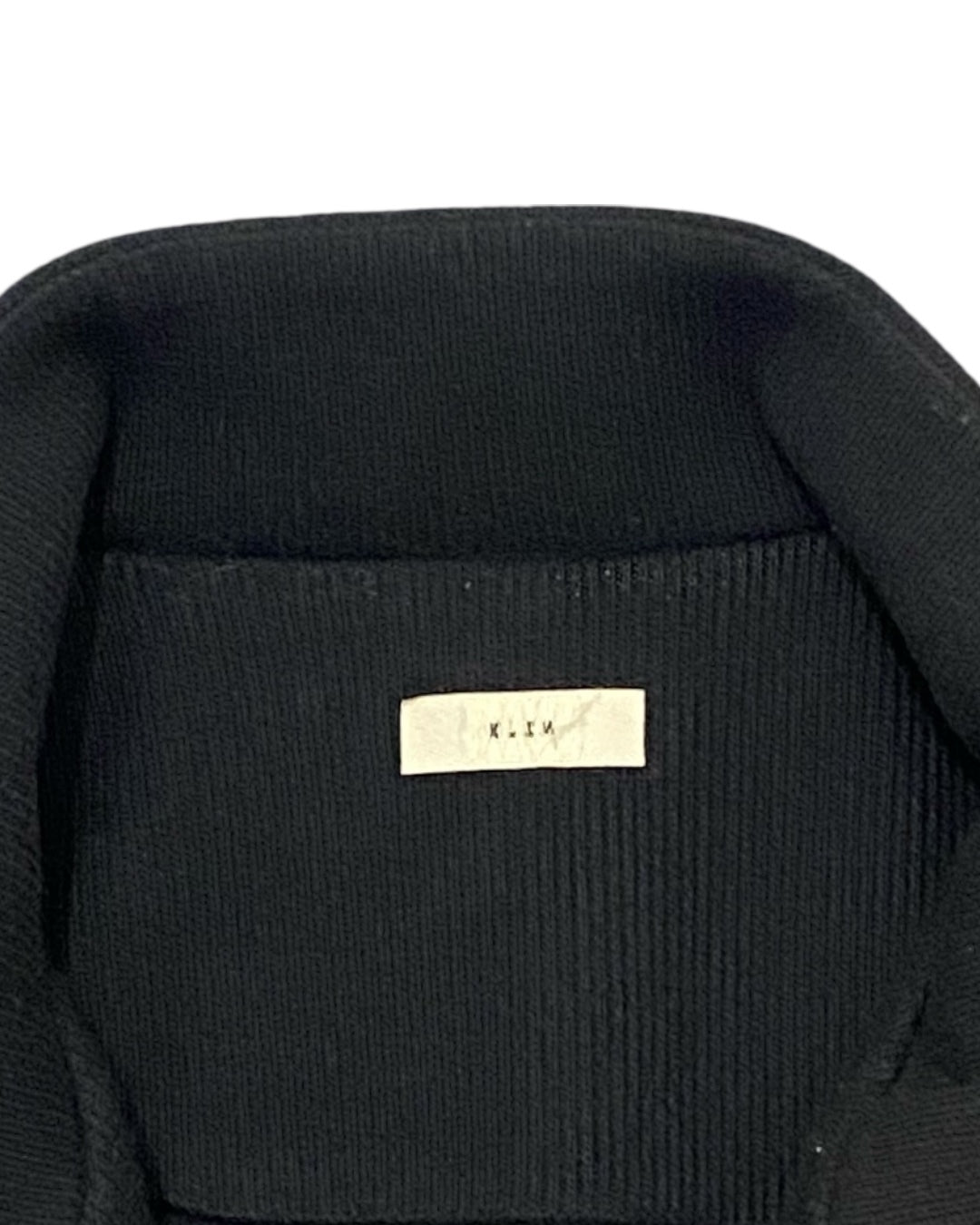 XLIM Black Textured Track Jacket Panelled Details