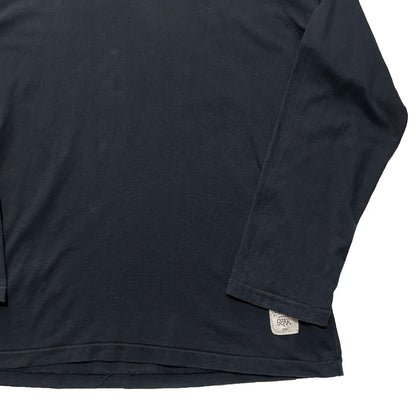 STUSSY 2000s Hooded Raglan Sleeve Hoodie Black Size M