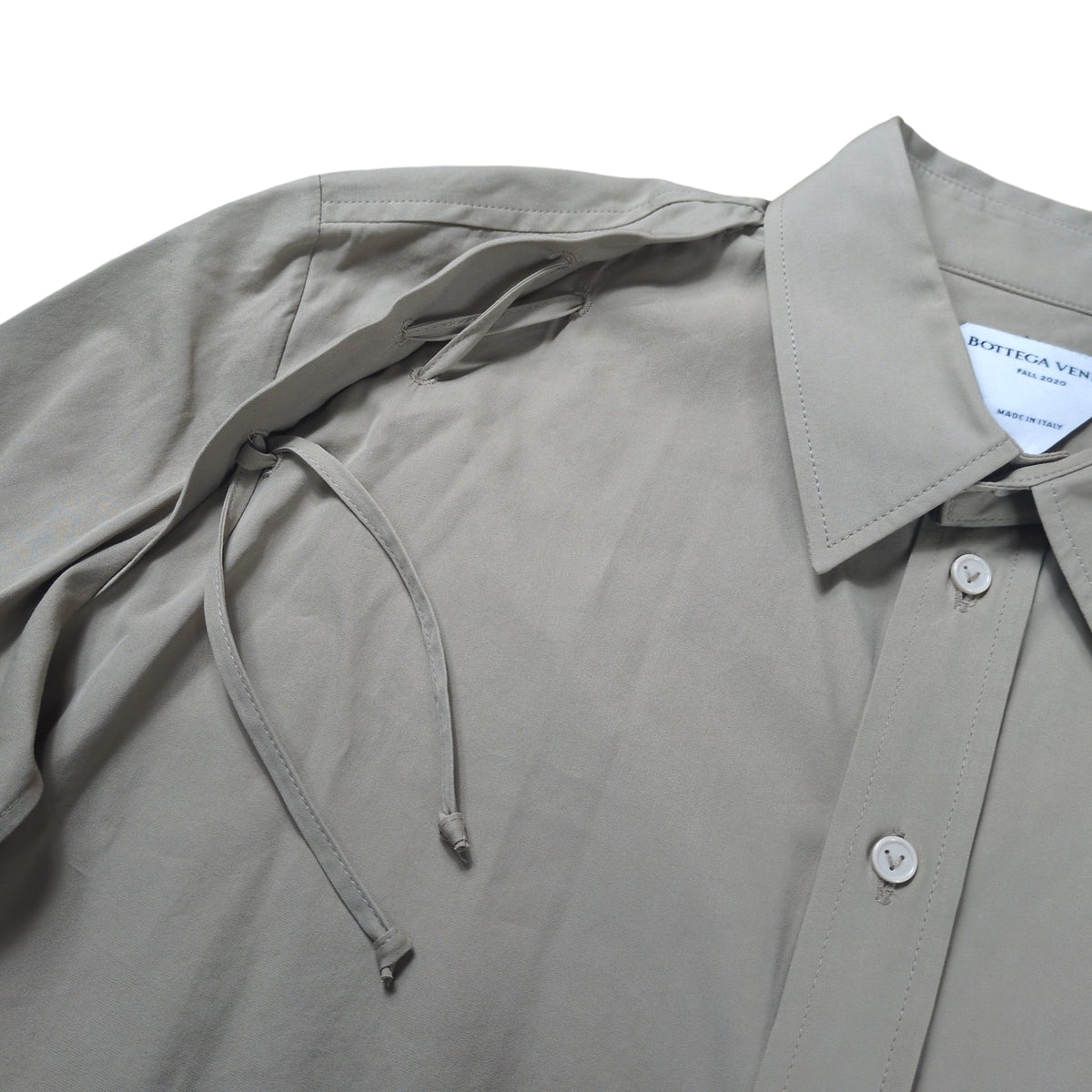 Bottega Veneta Deformed Lace Up Oversized L/S Shirt Size 38