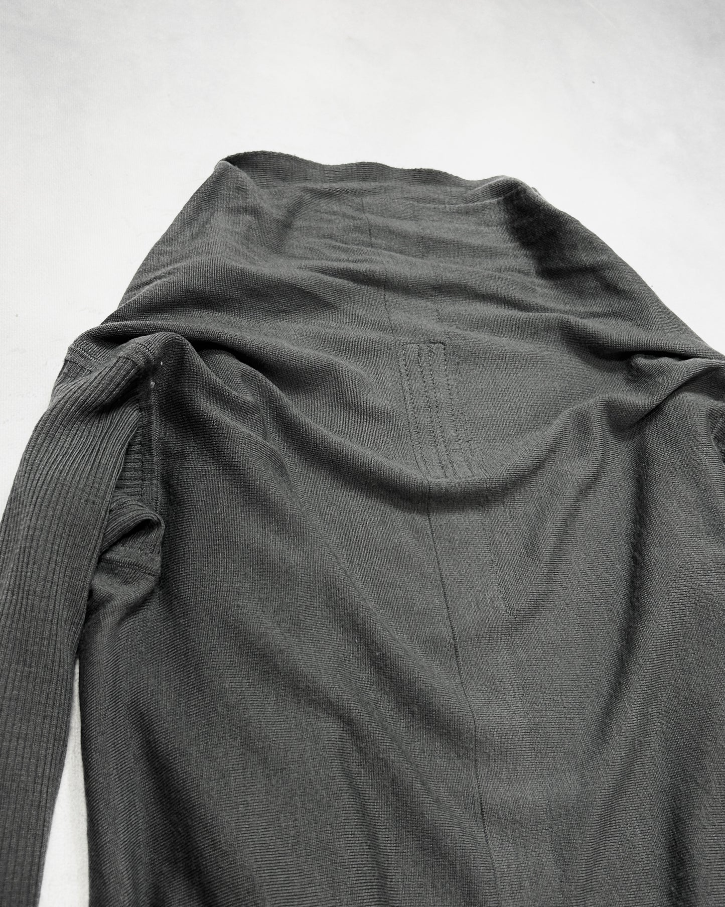 Rick Owens F/W13 PLINTH Merino Wool Drape Cardigan Size 48