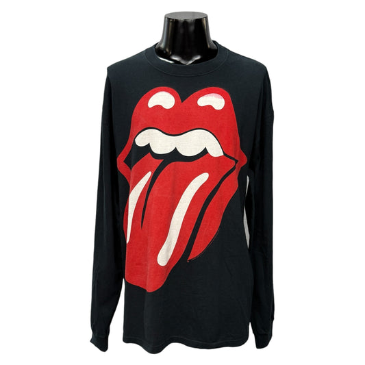 THE ROLLING STONES 00s "Lips & Tongue" Long Sleeve T-Shirt Size XL