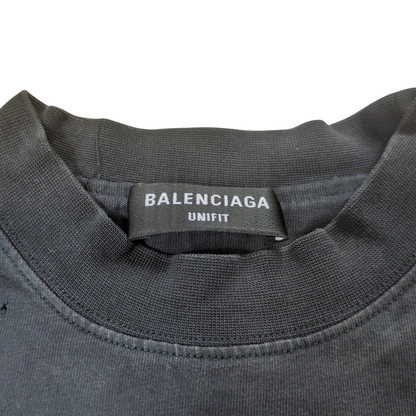 BALENCIAGA Speed Hunters Destroyed Oversized T-Shirt Size 2