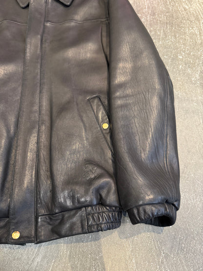 PHENOMENON Black Sheep Leather Long Sleeve Shirt Size M