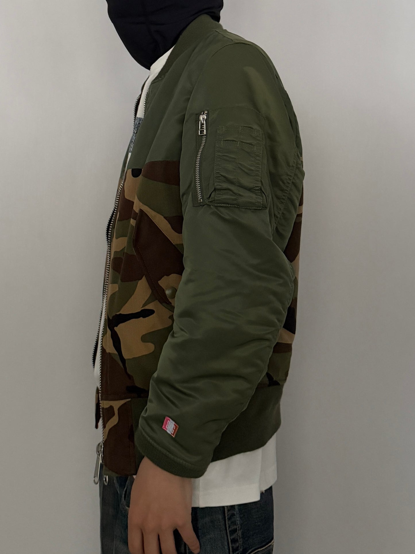Swagger Multi Camo Nylon Jacket Size M