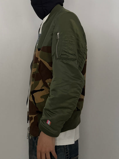 Swagger Multi Camo Nylon Jacket Size M
