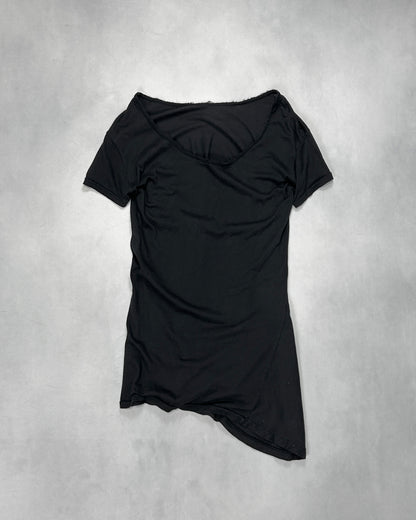 SILENT DAMIR DOMA Twisted Raw-Edge T-Shirt Black Size XS