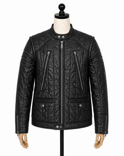 Diesel Quilted Moto Jacket, Zipper Detail