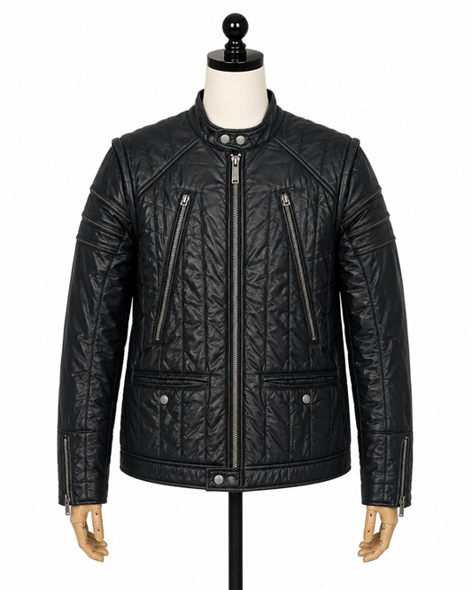 Diesel Quilted Moto Jacket, Zipper Detail