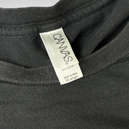 Canvas Short Sleeve T-Shirt Black Size XL