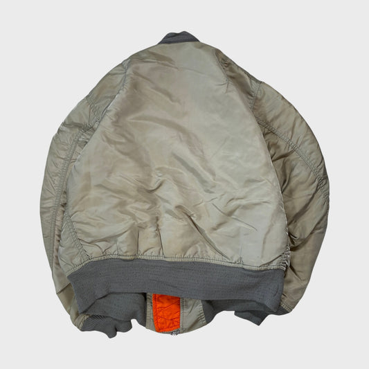 ALPHA 90s USA Reversible MA-1 Flight Jacket Size M