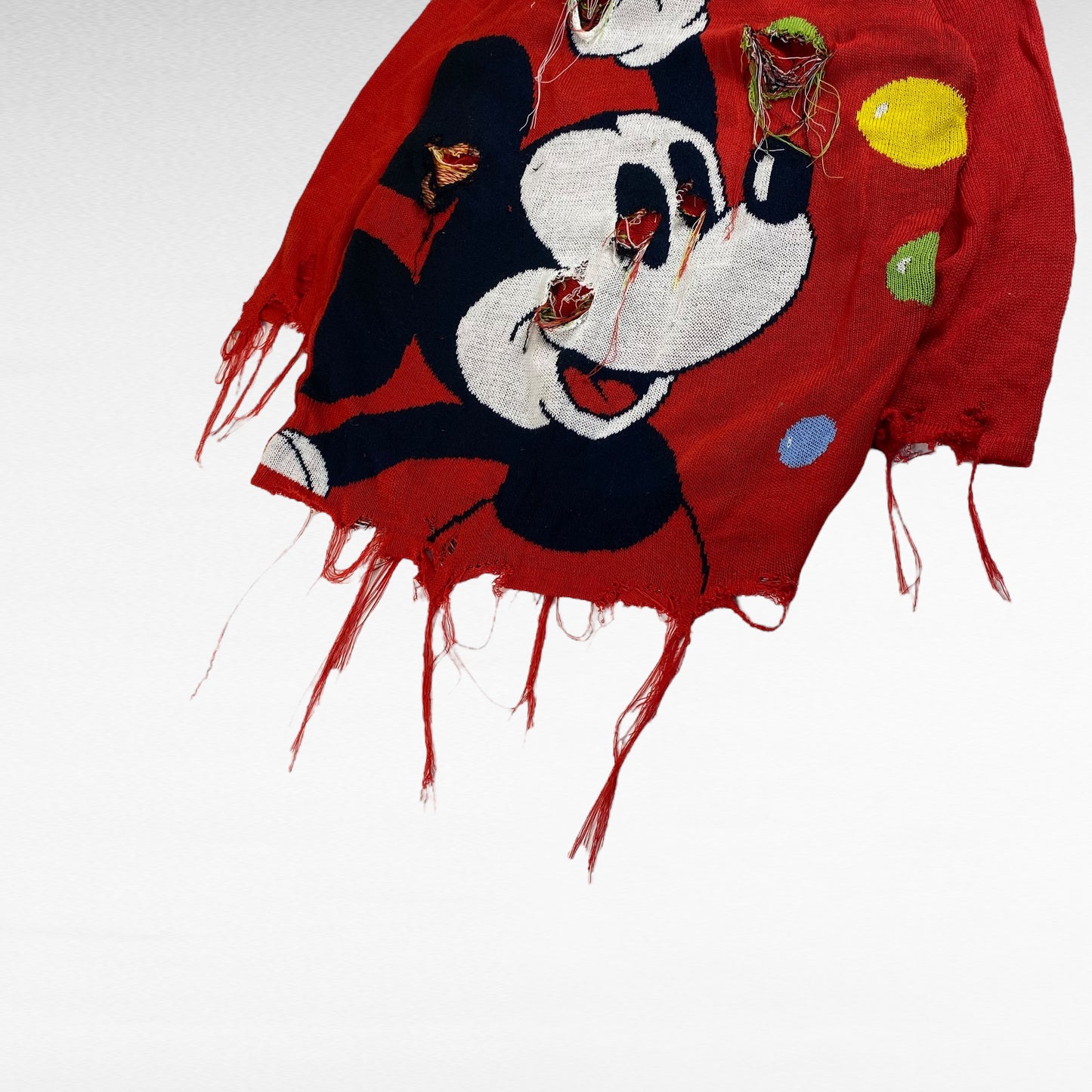 Cox Combo 90s Remake Boro Disney Jacquard Knit Size M