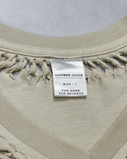 Number (N)ine Braided V-Neck T-Shirt F/W2002 Size 1