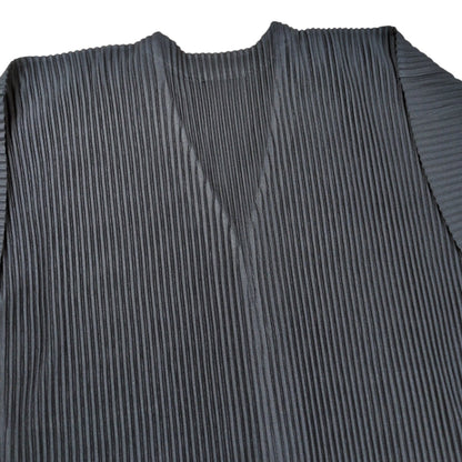 HOMME PLISSE ISSEY MIYAKE Pleats Cardigan Navy Size 3