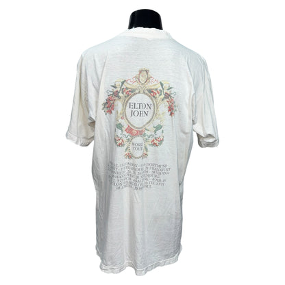 ELTON JOHN x ELTON JOHN 90s 1993 World Tour GIANNI VERSACE T-Shirt Size XL