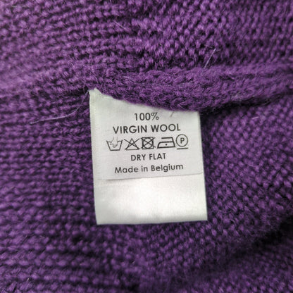 DRIES VAN NOTEN Front Design Wool Sweater Size S