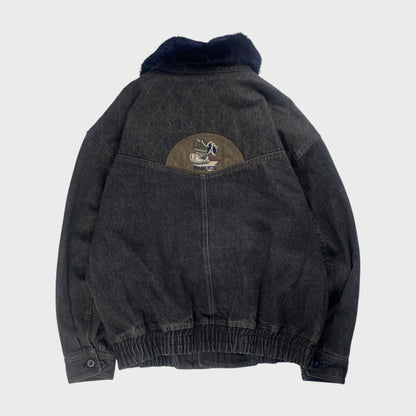 PIA SPORTS Denim Jacket Black Size L