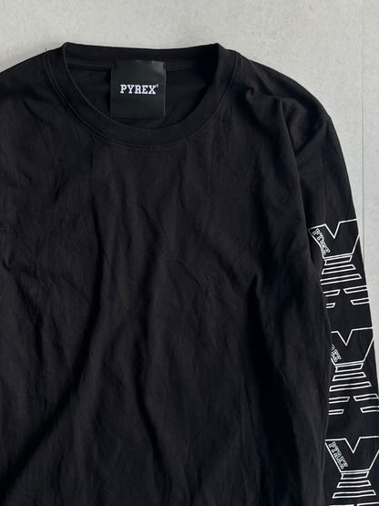 Vintage PYREX Black Long Sleeve Tee Size S