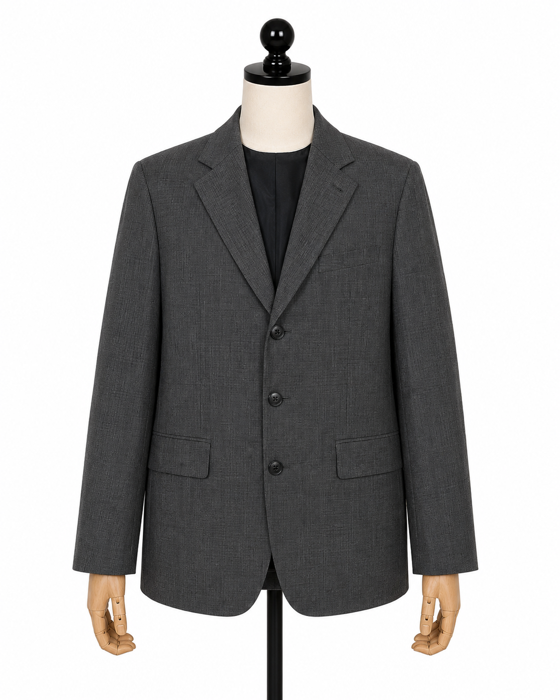 Gaultier Homme Objet Grey 3-Button Blazer