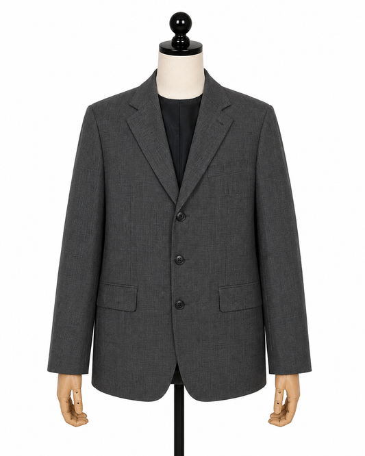 Gaultier Homme Objet Grey 3-Button Blazer