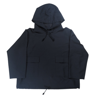 Y's Summer Wool Gabardine Smock Hoodie