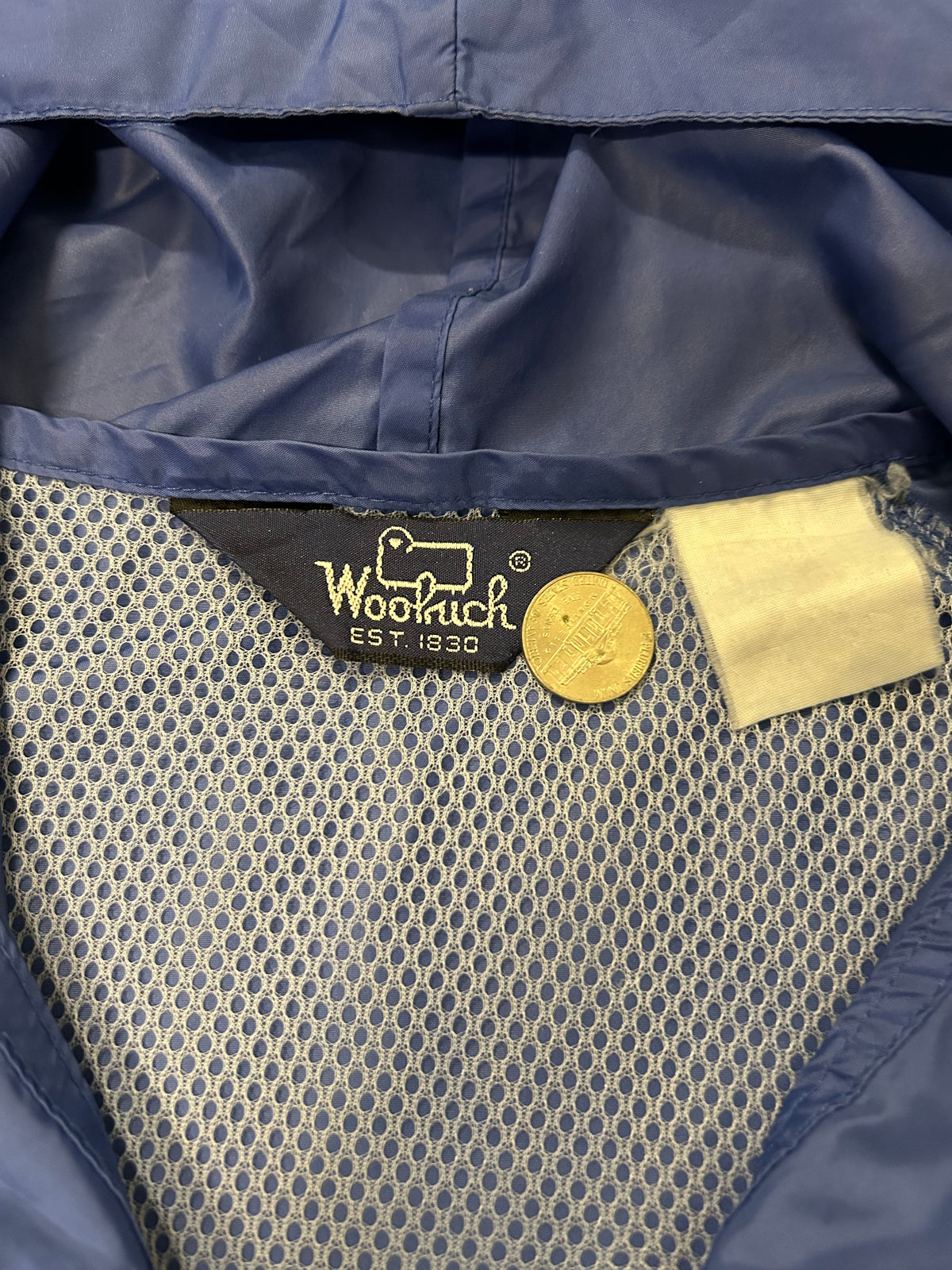 Wool Rich 80'S anorakparka Blue Size XXL