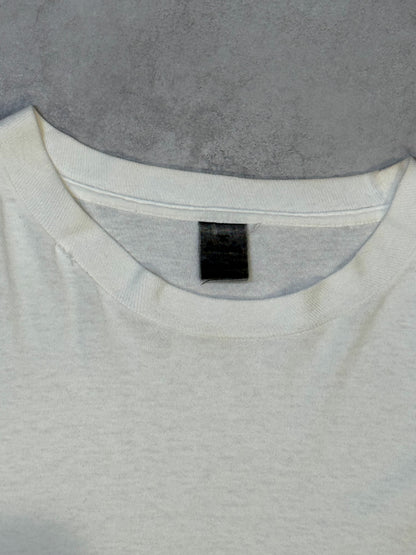 M&Ms 80s White Cotton Long Sleeve T-Shirt Size XL