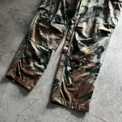 Vintage 90s-00s Paint Military Cargo Pants