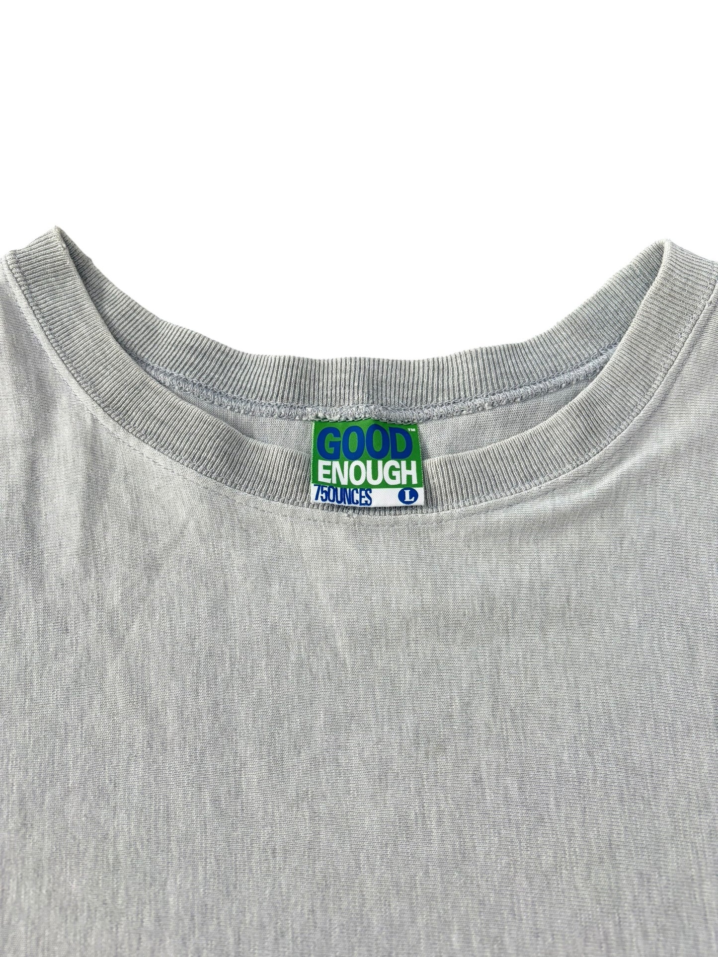 GOODENOUGH 90s Vintage Reverse Weave Style Gray Tee Size XL