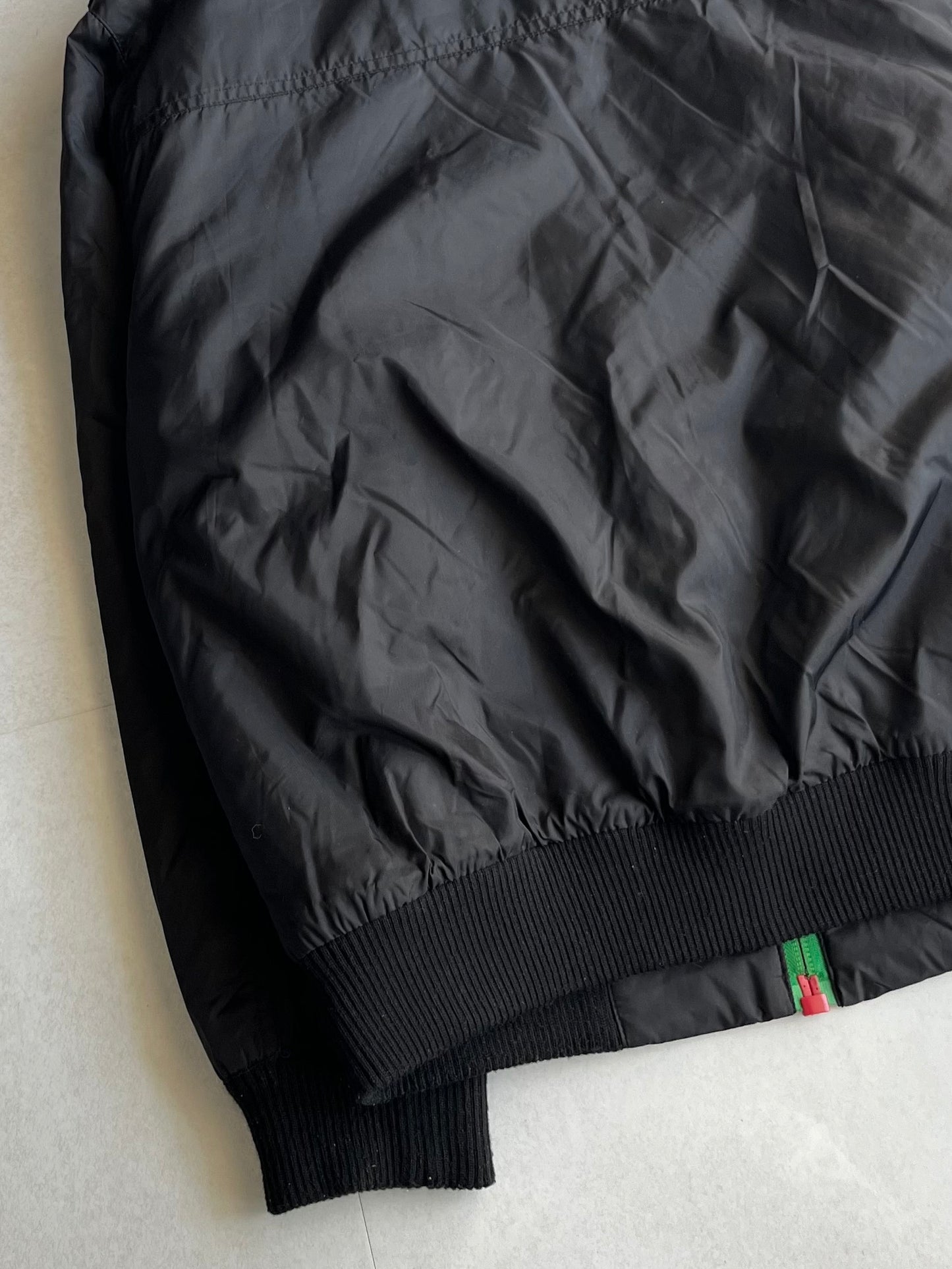 Vintage Black Unique Nylon Jacket Size L