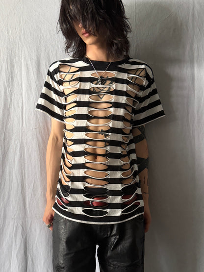 HELL CAT PUNKS Damaged Border Tee Size FREE
