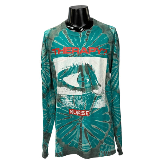 THERAPY 90s Nurse Tie-Dye Long Sleeve T-Shirt Size XL