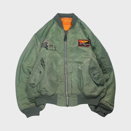 Vintage 80s-90s Reversible MA-1 Flight Jacket Size M