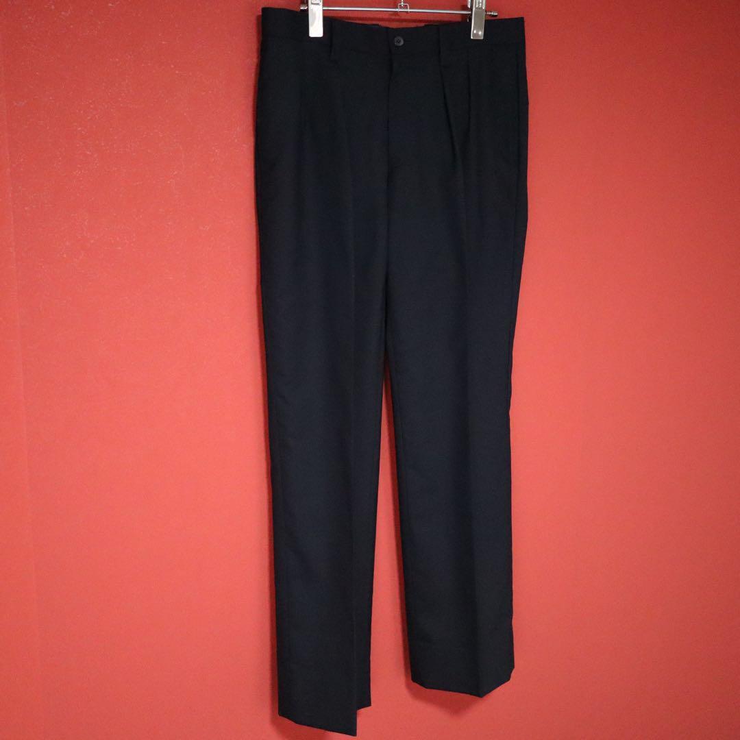 Issey Miyake 07AW Two-Pleated Wide Wool Slacks Size 2