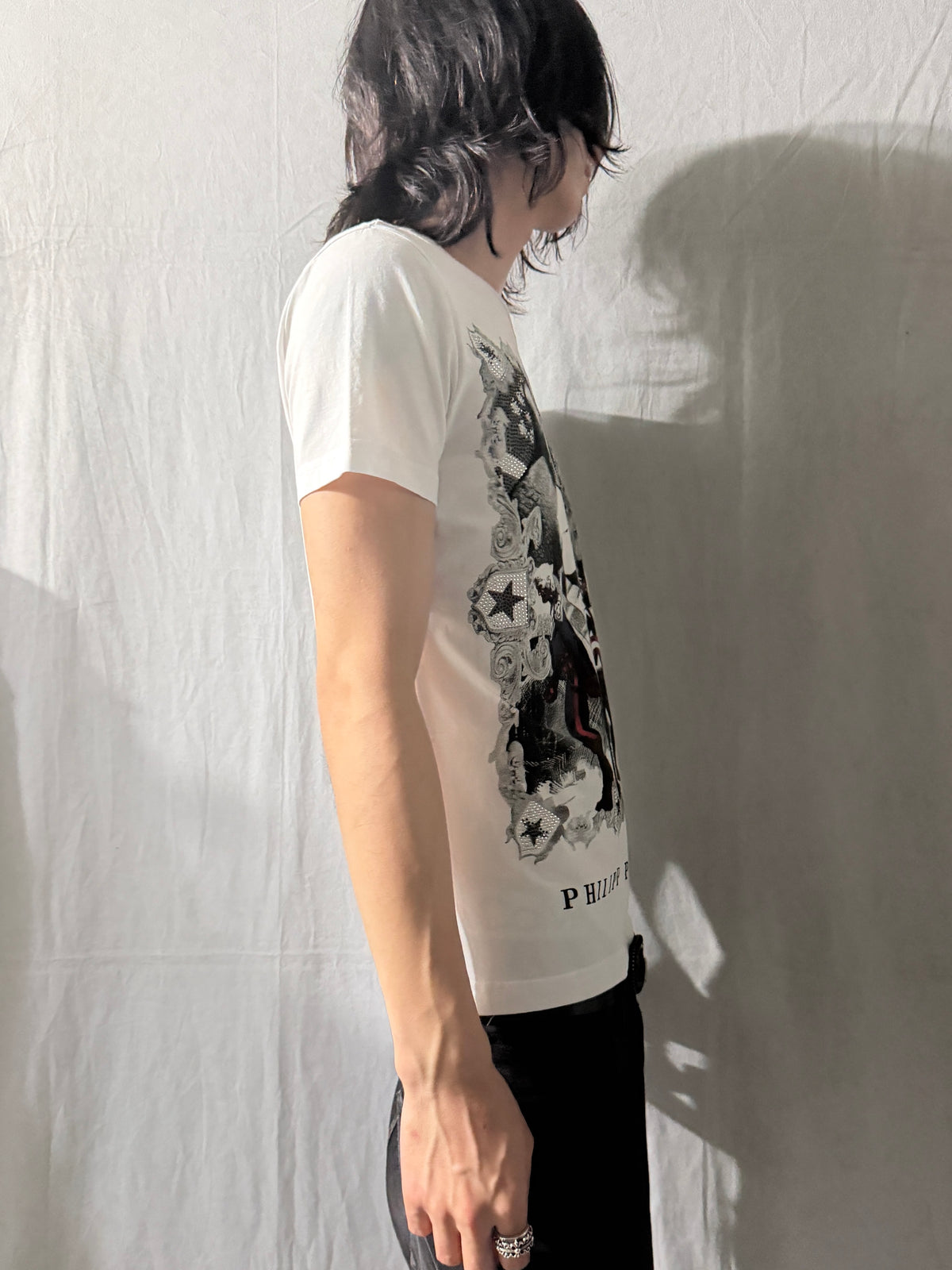 PHILIPP PLEIN Heroic Chaos Graphic Tee Size M