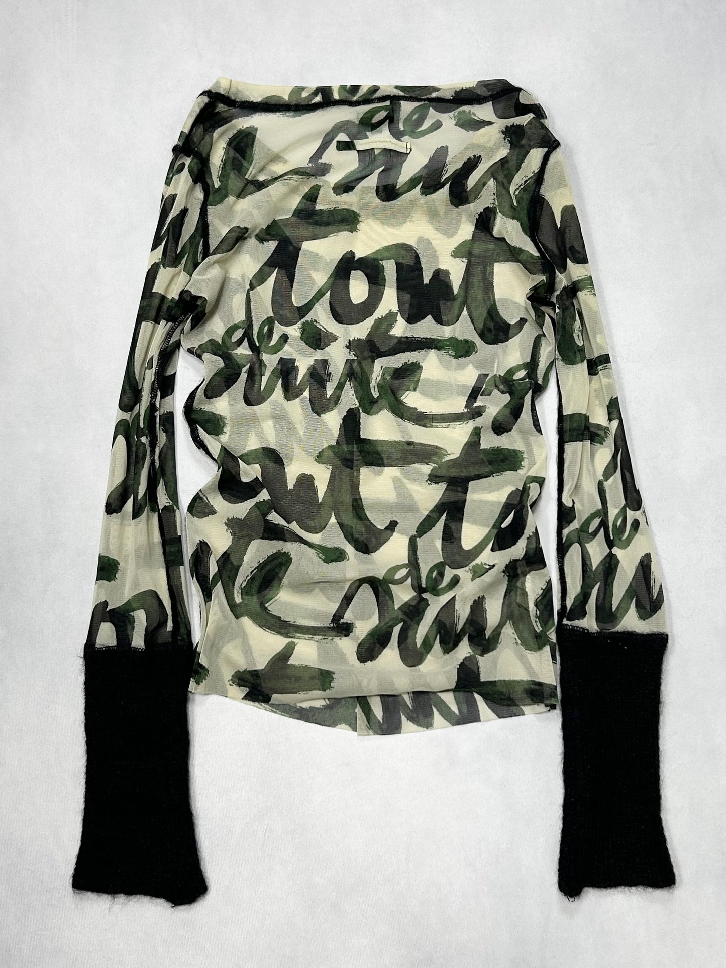 Jean Paul GAULTIER FEMME 1990s Switching Net Top Size 40