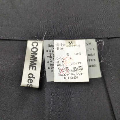 Comme des Garcons 92SS Black Wool Gabardine 2B Jacket Size M