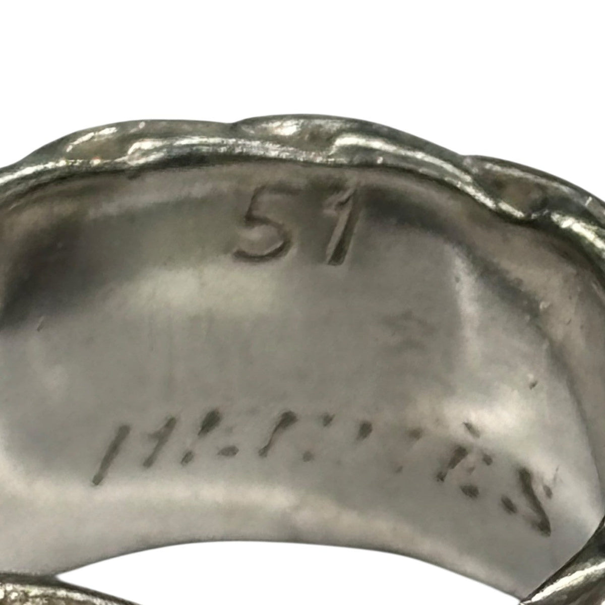HERMES Vintage Dianne Silver925 Ring Size JP 11