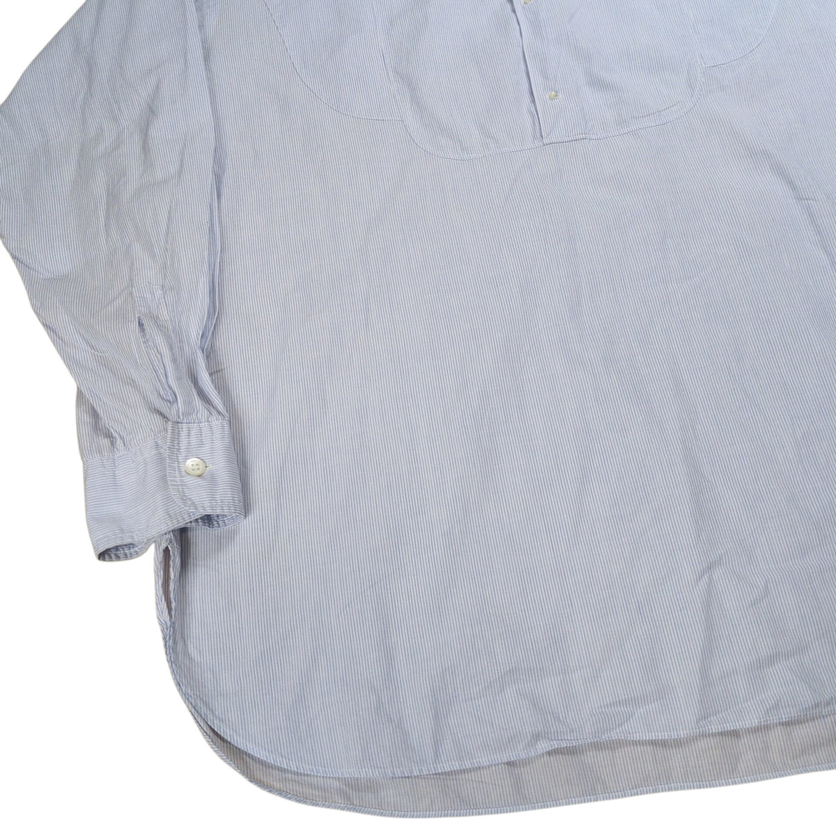COMME des GARCONS HOMME 80s Pinstripe No Collar Shirt
