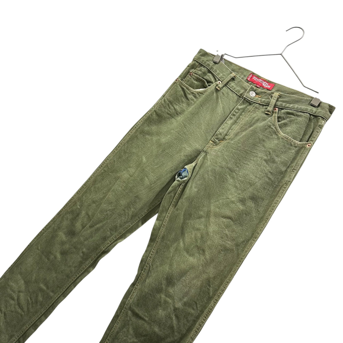 CDG JW MAN 07SS Back Roundel Print Denim Pants Multi Size M