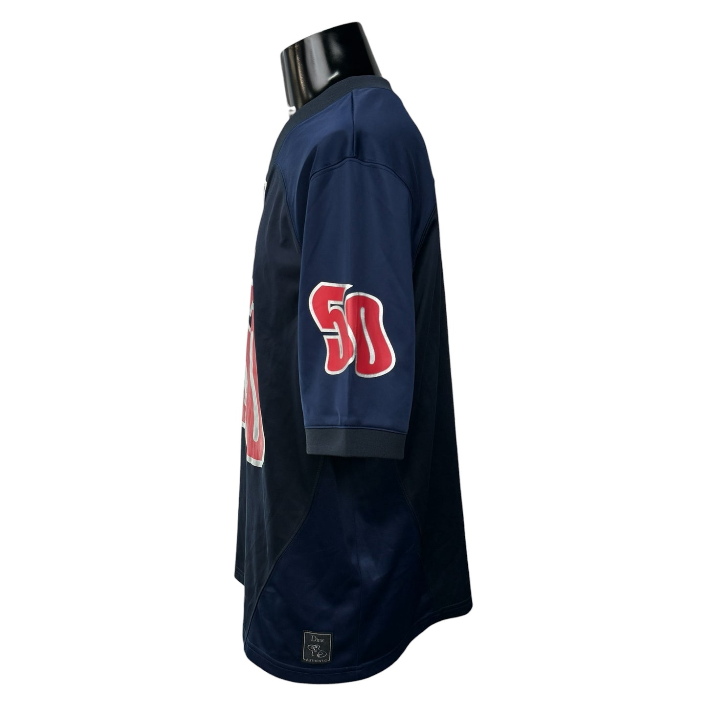 DIME Navy Paneled "50" Numbering Football Shirt Size M