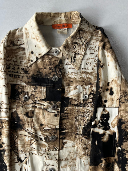 Vintage "HUEVO BLANCO" Cotton Jacket in Italy Size 44