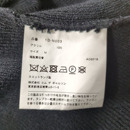 BLACK COMME des GARCONS Crew Neck Long Sleeve Sweater Size M