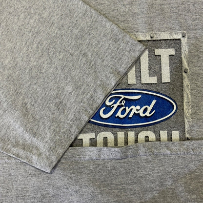 Ford Built Ford Tough Slogan Corporate T-Shirt Gray Size L