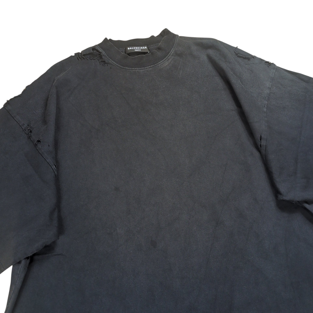 BALENCIAGA Speed Hunters Destroyed Oversized T-Shirt Size 2