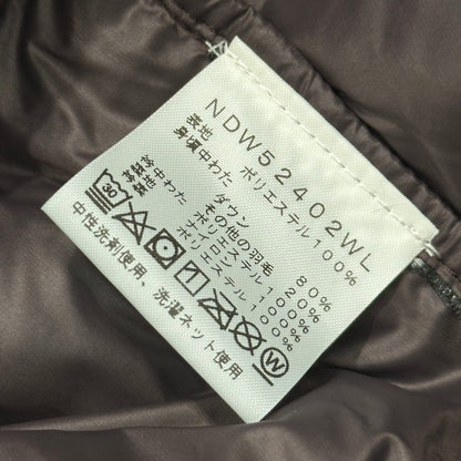 THE NORTH FACE WL Nuptse Down Vest Brown Size KIDS L
