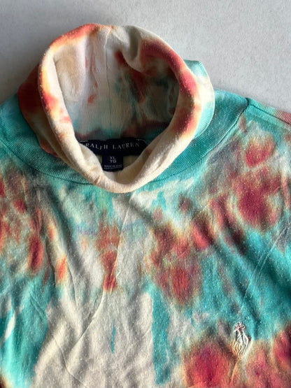 Ralph Lauren Multi Tie-Dye Long Sleeve Shirt Size XL