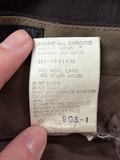 COMME des GARCONS HOMME AW90 Wool Nylon Stripe Slacks Size M