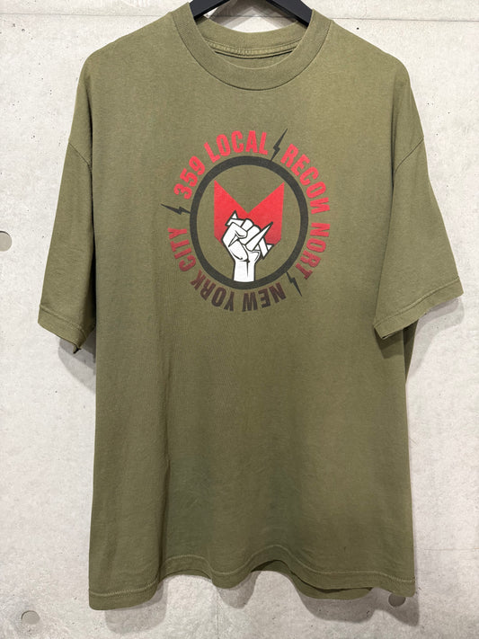 RECON "359 LOCAL" Graphic T-Shirt Khaki Size XL