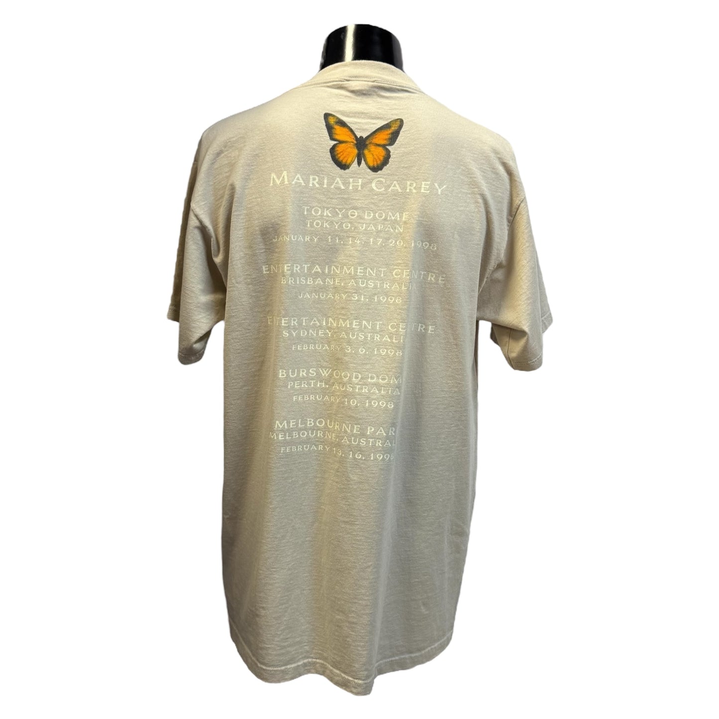 MARIAH CAREY 90s BUTTERFLY TOUR T-Shirt Size L