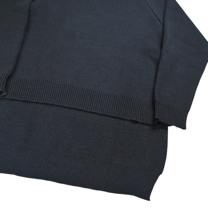 BLACK COMME des GARCONS Crew Neck Long Sleeve Sweater Size M